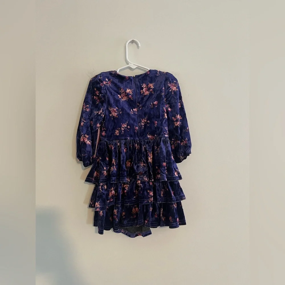 Ivy City Co Mini Nikki Dress 2T Floral Tiered Long Sleeve NWT - Picture 4 of 4